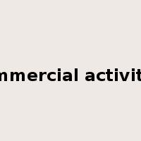 commercial activities是什么意思