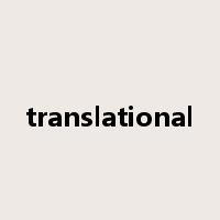 translational是什么意思
