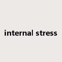 internal stress是什么意思