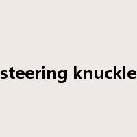 steering knuckle是什么意思