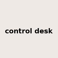 control desk是什么意思