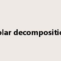 polar decomposition是什么意思