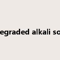 degraded alkali soil是什么意思