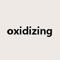 oxidizing是什么意思