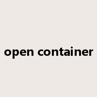open container是什么意思