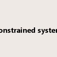 constrained system是什么意思
