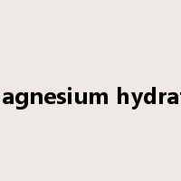 magnesium hydrate是什么意思