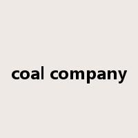 coal company是什么意思