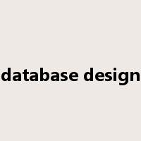 database design是什么意思