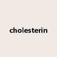 cholesterin是什么意思