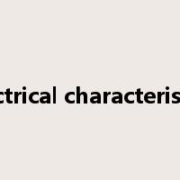 electrical characteristics是什么意思