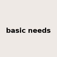 basic needs是什么意思