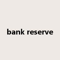 bank reserve是什么意思