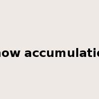 snow accumulation是什么意思