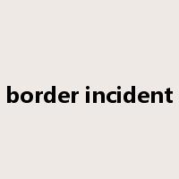 border incident是什么意思