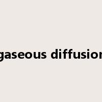 gaseous diffusion是什么意思
