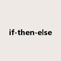 if-then-else是什么意思