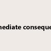 immediate consequence是什么意思
