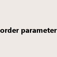 order parameter是什么意思