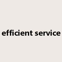 efficient service是什么意思