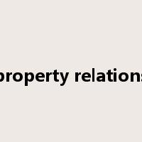 property relations是什么意思