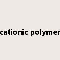 cationic polymer是什么意思