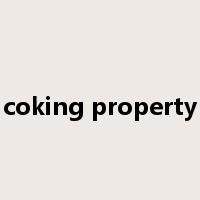 coking property是什么意思