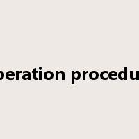 operation procedure是什么意思