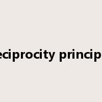 reciprocity principle是什么意思