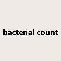 bacterial count是什么意思