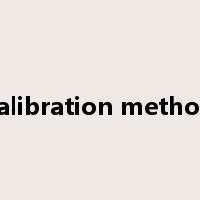 calibration method是什么意思