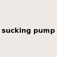 sucking pump是什么意思