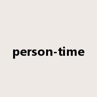 person-time是什么意思