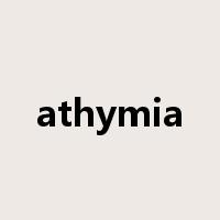 athymia是什么意思