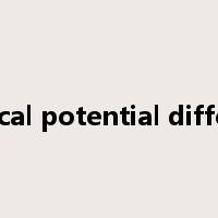 electrical potential difference是什么意思