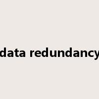 data redundancy是什么意思
