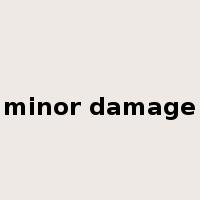 minor damage是什么意思