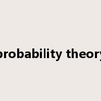 probability theory是什么意思