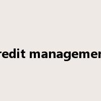 credit management是什么意思
