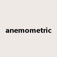 anemometric是什么意思