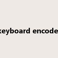 keyboard encoder是什么意思