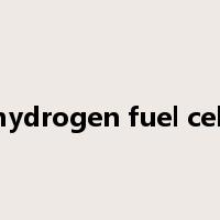 hydrogen fuel cell是什么意思