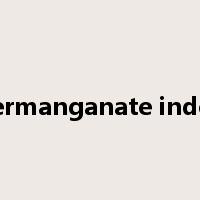 permanganate index是什么意思