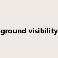 ground visibility是什么意思