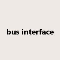 bus interface是什么意思