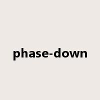 phase-down是什么意思
