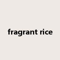 fragrant rice是什么意思