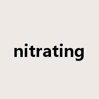 nitrating是什么意思