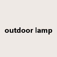 outdoor lamp是什么意思