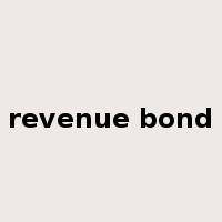 revenue bond是什么意思